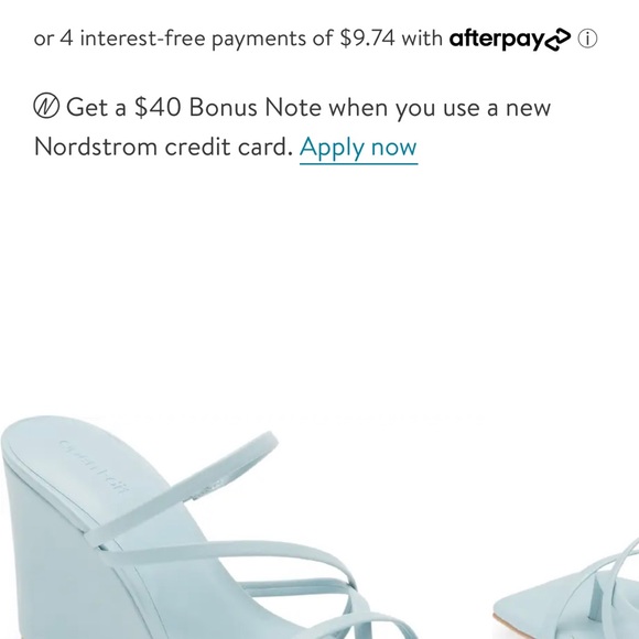 Blue wedges size 6.5 - Picture 3 of 3